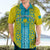 Personalised Kazakhstan Independence Day Hawaiian Shirt Kazakhstanian Coat Of Arms Special Version - Wonder Print Shop
