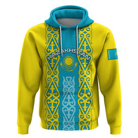 Personalised Kazakhstan Independence Day Hoodie Kazakhstanian Coat Of Arms Special Version - Wonder Print Shop