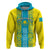 Personalised Kazakhstan Independence Day Hoodie Kazakhstanian Coat Of Arms Special Version - Wonder Print Shop