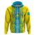 Personalised Kazakhstan Independence Day Hoodie Kazakhstanian Coat Of Arms Special Version - Wonder Print Shop
