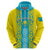 Personalised Kazakhstan Independence Day Hoodie Kazakhstanian Coat Of Arms Special Version - Wonder Print Shop