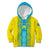 Personalised Kazakhstan Independence Day Kid Hoodie Kazakhstanian Coat Of Arms Special Version - Wonder Print Shop
