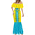 Personalised Kazakhstan Independence Day Mermaid Dress Kazakhstanian Coat Of Arms Special Version - Wonder Print Shop