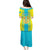 Personalised Kazakhstan Independence Day Puletasi Kazakhstanian Coat Of Arms Special Version - Wonder Print Shop