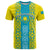 Personalised Kazakhstan Independence Day T Shirt Kazakhstanian Coat Of Arms Special Version - Wonder Print Shop