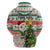 Personalised South Africa Rugby Christmas Hoodie Cute Springbok With Christmas Tree - Wonder Print Shop