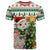 Personalised South Africa Rugby Christmas T Shirt Cute Springbok With Christmas Tree - Wonder Print Shop
