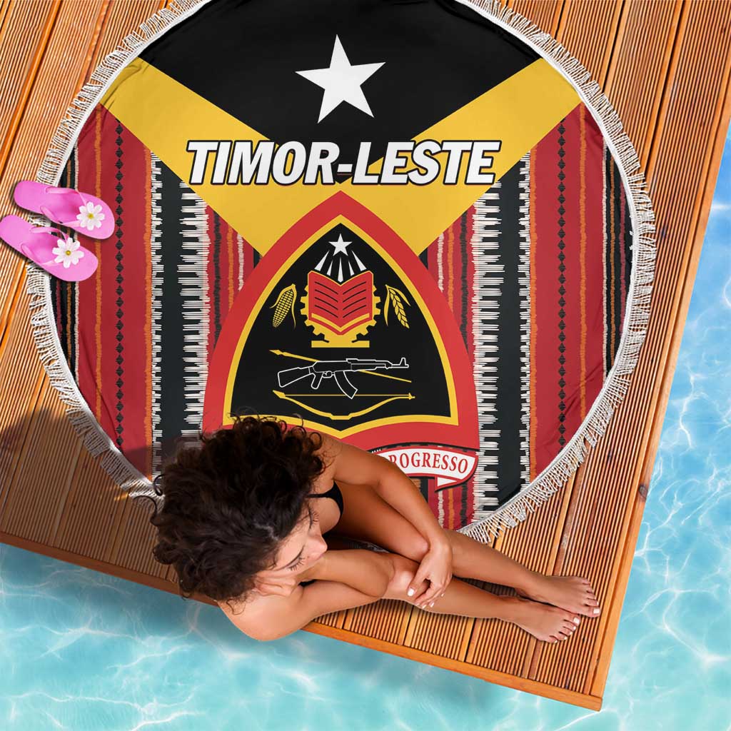 East Timor Beach Blanket Timor-Leste Tais Pattern - Wonder Print Shop