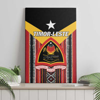 East Timor Canvas Wall Art Timor-Leste Tais Pattern - Wonder Print Shop