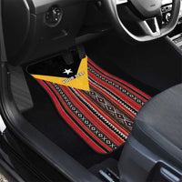 East Timor Car Mats Timor-Leste Tais Pattern - Wonder Print Shop