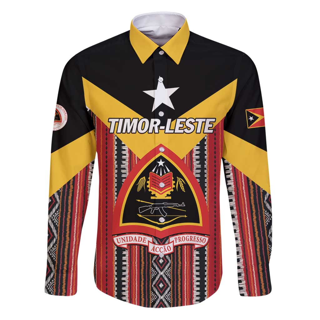 Personalized East Timor Family Matching Puletasi and Hawaiian Shirt Timor-Leste Tais Pattern - Wonder Print Shop