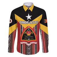 Personalized East Timor Family Matching Short Sleeve Bodycon Dress and Hawaiian Shirt Timor-Leste Tais Pattern - Wonder Print Shop