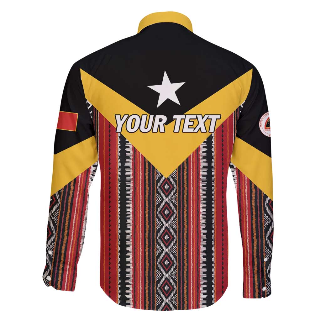 Personalized East Timor Family Matching Short Sleeve Bodycon Dress and Hawaiian Shirt Timor-Leste Tais Pattern - Wonder Print Shop