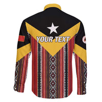 Personalized East Timor Family Matching Short Sleeve Bodycon Dress and Hawaiian Shirt Timor-Leste Tais Pattern - Wonder Print Shop