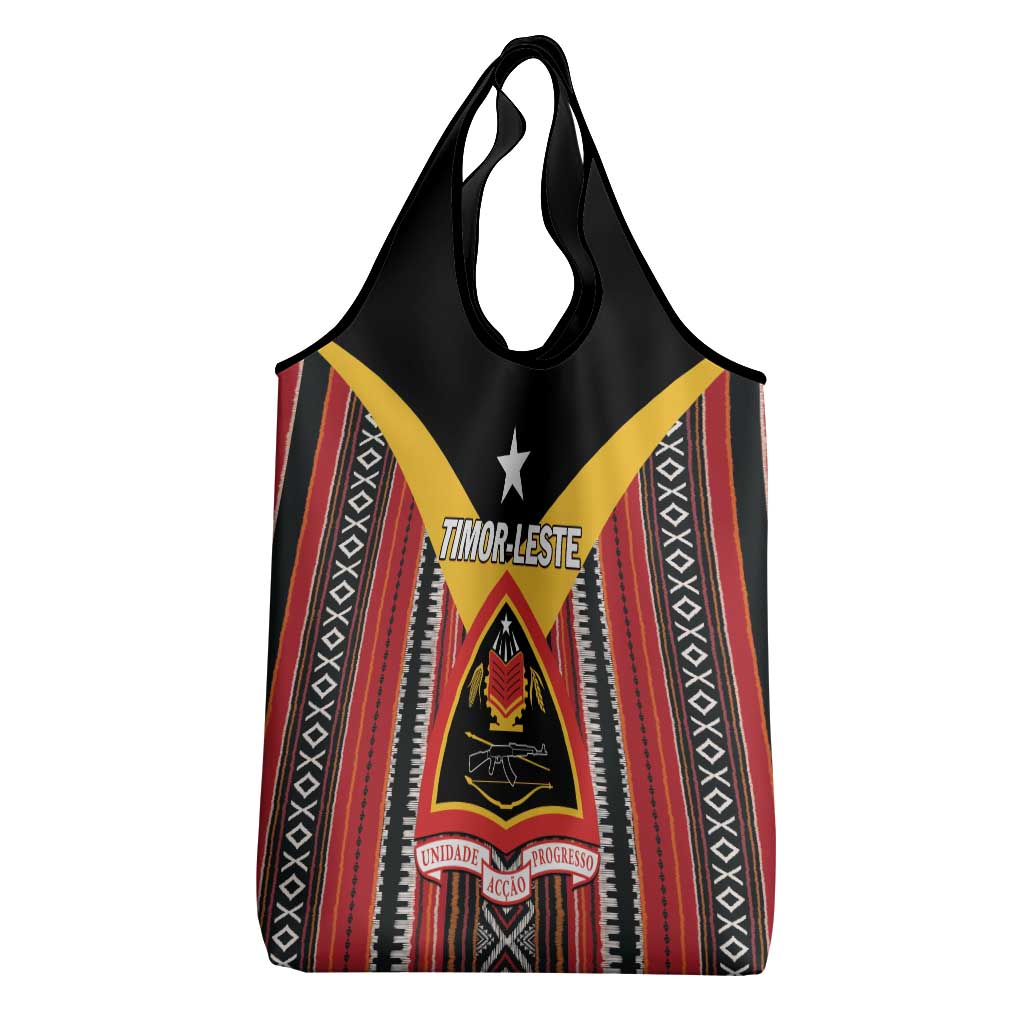 East Timor Grocery Bag Timor-Leste Tais Pattern