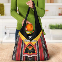 East Timor Grocery Bag Timor-Leste Tais Pattern