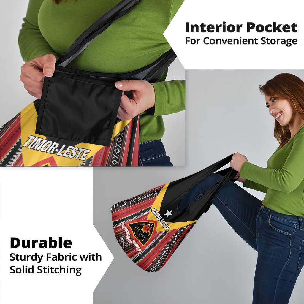 East Timor Grocery Bag Timor-Leste Tais Pattern