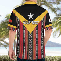 Personalized East Timor Hawaiian Shirt Timor-Leste Tais Pattern - Wonder Print Shop