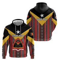 Personalized East Timor Hoodie Timor-Leste Tais Pattern - Wonder Print Shop