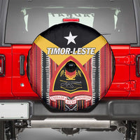 East Timor Spare Tire Cover Timor-Leste Tais Pattern - Wonder Print Shop