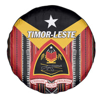 East Timor Spare Tire Cover Timor-Leste Tais Pattern - Wonder Print Shop