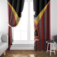 East Timor Window Curtain Timor-Leste Tais Pattern - Wonder Print Shop