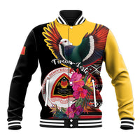 Personalized Timor-Leste Baseball Jacket Timor Imperial Pigeon Hibiscus - Wonder Print Shop