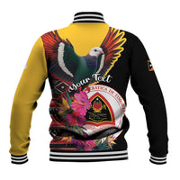 Personalized Timor-Leste Baseball Jacket Timor Imperial Pigeon Hibiscus - Wonder Print Shop