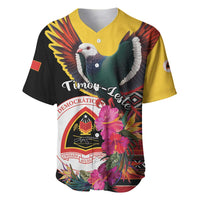 Personalized Timor-Leste Baseball Jersey Timor Imperial Pigeon Hibiscus - Wonder Print Shop