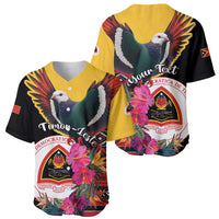 Personalized Timor-Leste Baseball Jersey Timor Imperial Pigeon Hibiscus - Wonder Print Shop