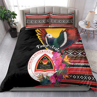 Timor-Leste Bedding Set Timor Imperial Pigeon Hibiscus - Wonder Print Shop