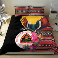 Timor-Leste Bedding Set Timor Imperial Pigeon Hibiscus - Wonder Print Shop
