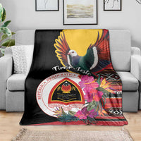 Timor-Leste Blanket Timor Imperial Pigeon Hibiscus