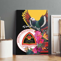 Timor-Leste Canvas Wall Art Timor Imperial Pigeon Hibiscus - Wonder Print Shop