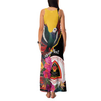 Personalized Timor-Leste Family Matching Tank Maxi Dress and Hawaiian Shirt Timor Imperial Pigeon Hibiscus - Wonder Print Shop