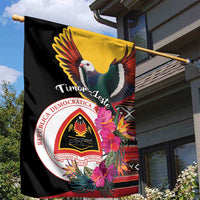 Timor-Leste Garden Flag Timor Imperial Pigeon Hibiscus - Wonder Print Shop