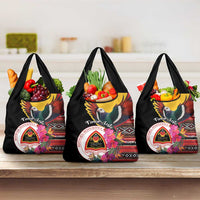 Timor-Leste Grocery Bag Timor Imperial Pigeon Hibiscus