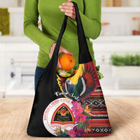 Timor-Leste Grocery Bag Timor Imperial Pigeon Hibiscus