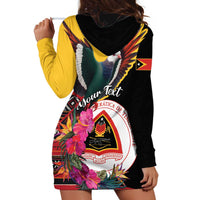 Personalized Timor-Leste Hoodie Dress Timor Imperial Pigeon Hibiscus - Wonder Print Shop