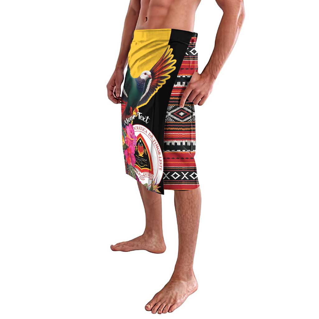 Personalized Timor-Leste Lavalava Timor Imperial Pigeon Hibiscus - Wonder Print Shop