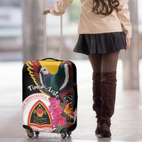 Timor-Leste Luggage Cover Timor Imperial Pigeon Hibiscus - Wonder Print Shop