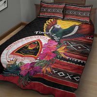 Timor-Leste Quilt Bed Set Timor Imperial Pigeon Hibiscus - Wonder Print Shop