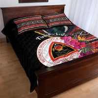 Timor-Leste Quilt Bed Set Timor Imperial Pigeon Hibiscus - Wonder Print Shop