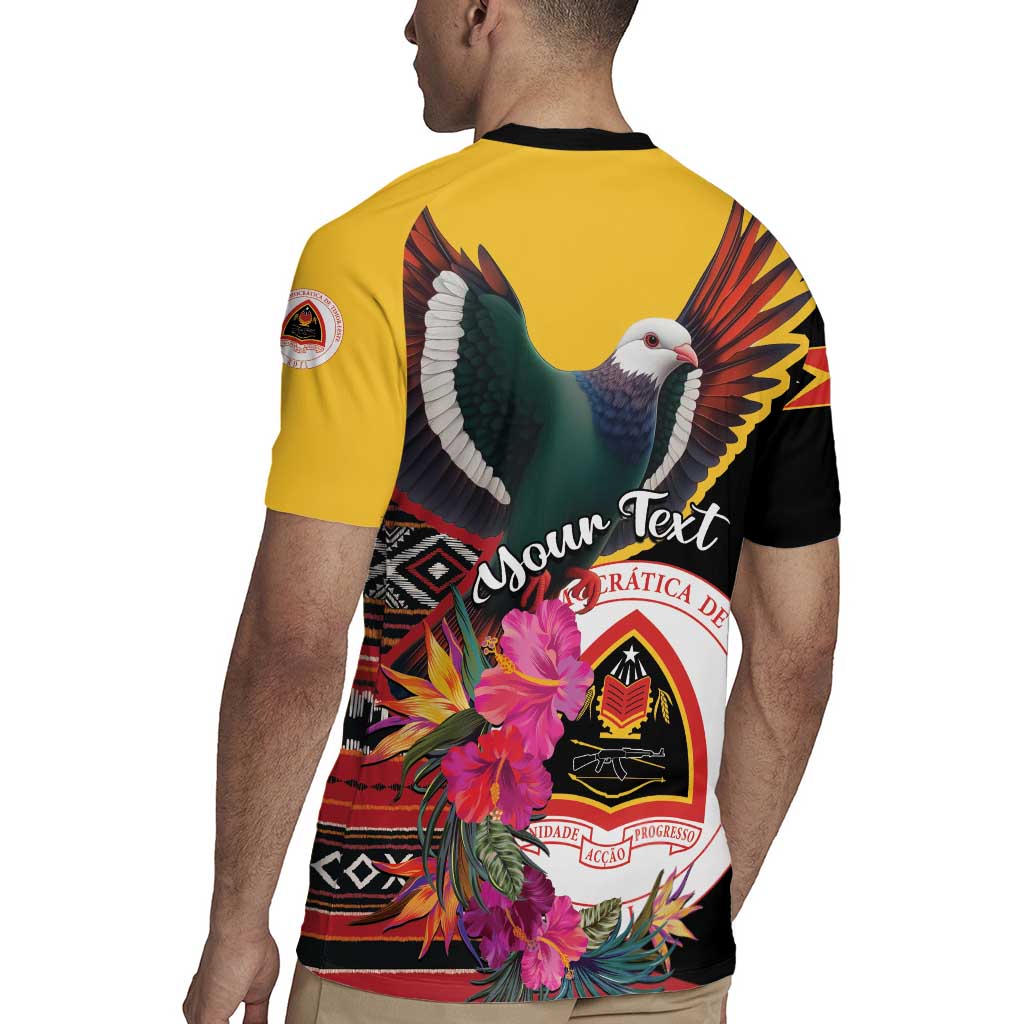 Personalized Timor-Leste Rugby Jersey Timor Imperial Pigeon Hibiscus - Wonder Print Shop