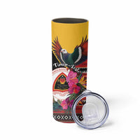 Personalized Timor-Leste Skinny Tumbler Timor Imperial Pigeon Hibiscus - Wonder Print Shop