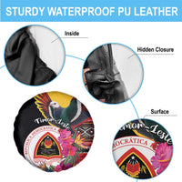 Timor-Leste Spare Tire Cover Timor Imperial Pigeon Hibiscus - Wonder Print Shop