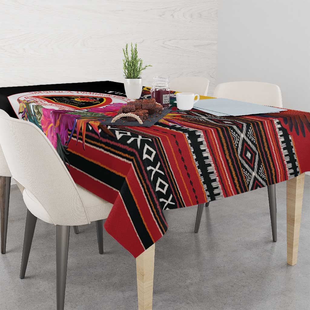 Timor-Leste Tablecloth Timor Imperial Pigeon Hibiscus - Wonder Print Shop
