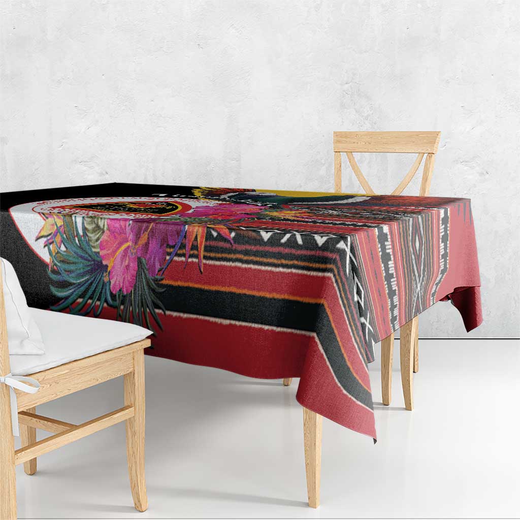 Timor-Leste Tablecloth Timor Imperial Pigeon Hibiscus - Wonder Print Shop