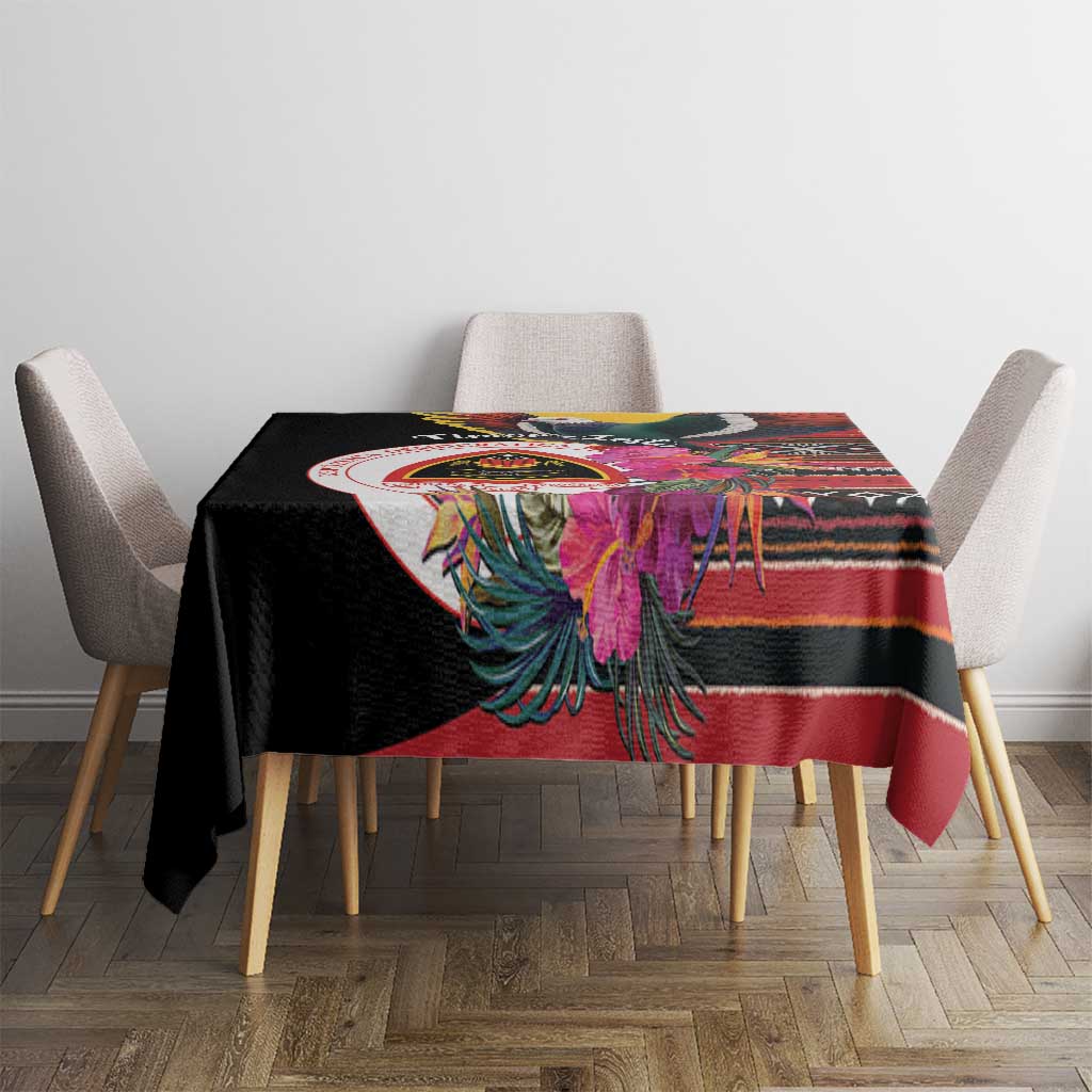 Timor-Leste Tablecloth Timor Imperial Pigeon Hibiscus - Wonder Print Shop