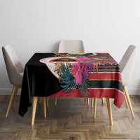 Timor-Leste Tablecloth Timor Imperial Pigeon Hibiscus - Wonder Print Shop